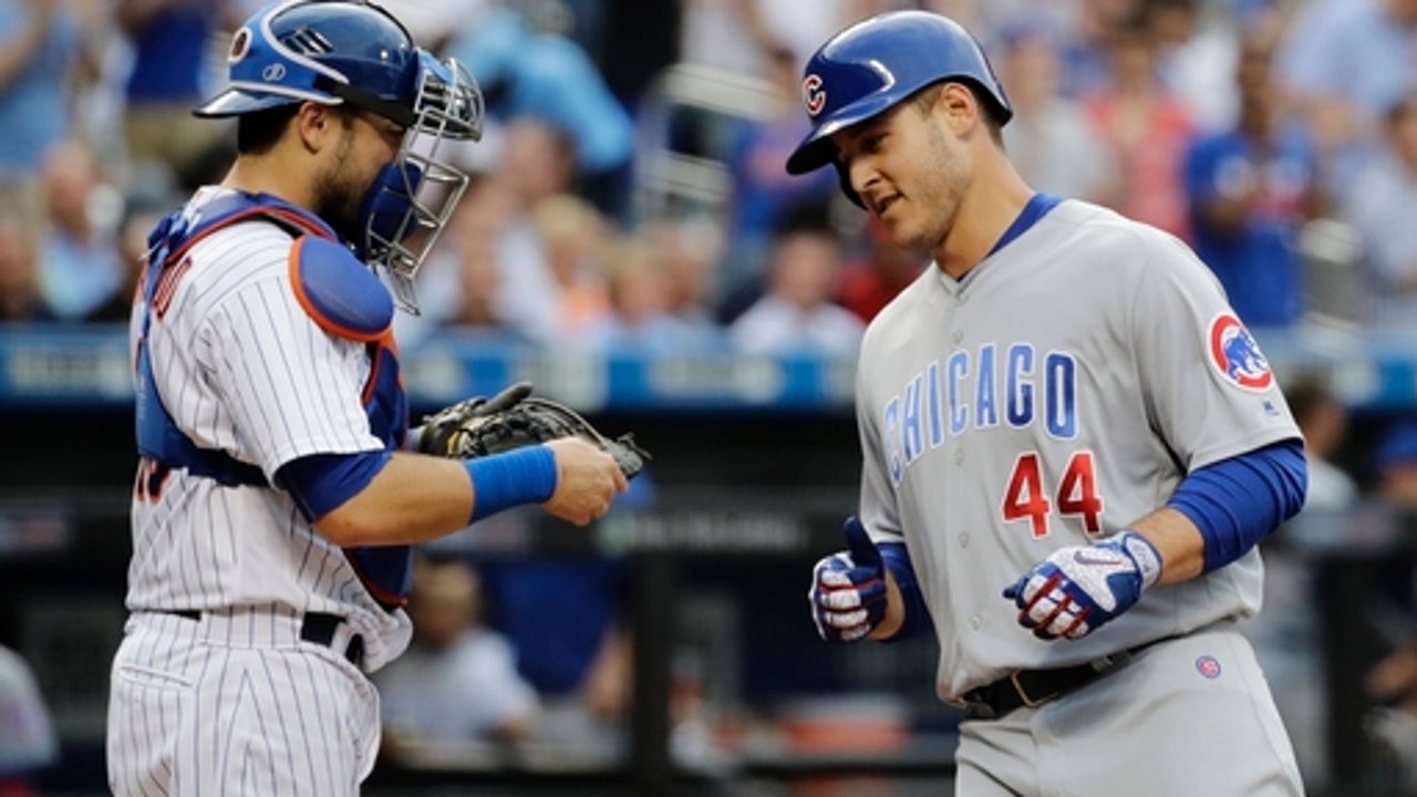 Rizzo leads off, goes long; Happ hits slam as Cubs rout Mets (Jun 13, 2017)